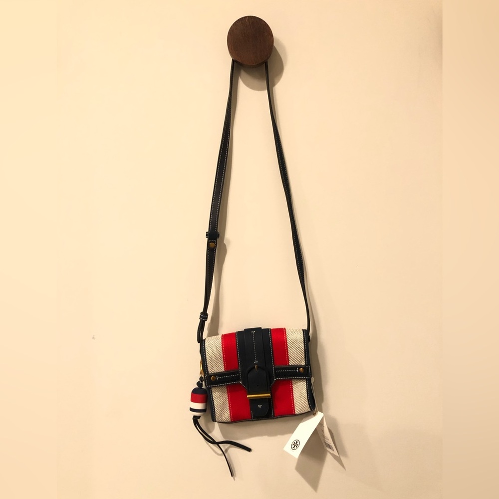 TORY BURCH Style no. 35642 Canvas & Suede Cross-Body